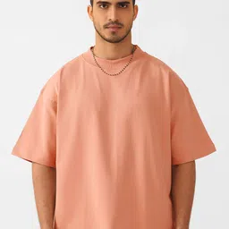 MISCHIEF MONKEY Men V-Neck Raw Edge T-shirt-image-34