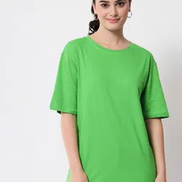 Funday Fashion Cotton Oversized T-shirt-image-6