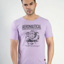 Polo Plus Men Biker Printed Bio Finish Raw Edge T-shirt-image-27