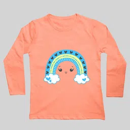 Mojua Girls Bio Finish Graphic Printed Cotton T-Shirt-picture-40
