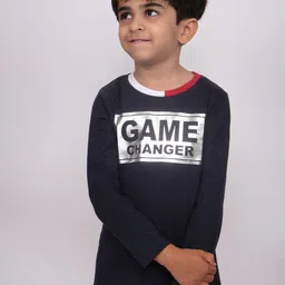 3PIN Boys Typography Printed Cotton  T-shirt-image-75