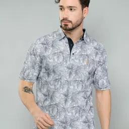 STELLERS Floral Printed Polo Collar T-shirt-image-16
