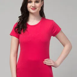 Trend Level Round Neck Pure Cotton T-shirt-49