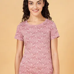 Ajile by Pantaloons Abstract Printed Cotton Casual T-shirt-image-98