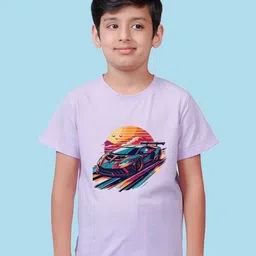 NUSYL Boys Graphic Print Round Neck T-shirt-image-2