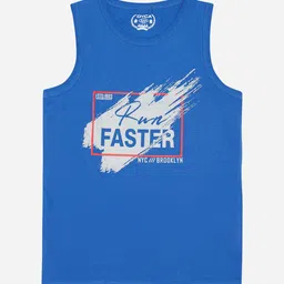 DYCA Boys Typography Printed Sleeveless Cotton T-shirt-picture-25