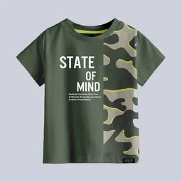 CODEZ Boys Printed Raw Edge T-shirt-37