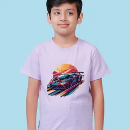 NUSYL Boys Graphic Printed Round Neck T-shirt-image-46