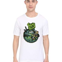BAESD Men Printed Raw Edge T-shirt-image-65