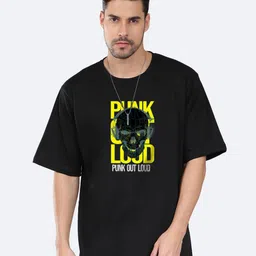 Mad Over Print Graphic Printed Round Neck Cotton Oversized T-shirt-image-95