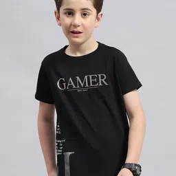 Monte Carlo Boys Typography Printed Round Neck Cotton T-shirt-image-72