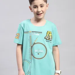 Monte Carlo Boys Typography Printed Casual Round Neck T-shirt-image-91