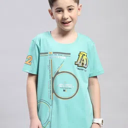 Monte Carlo Boys Typography Printed Casual Round Neck T-shirt-image-87