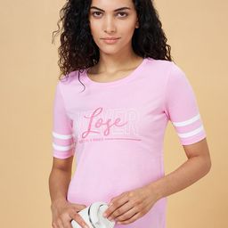 Ajile by Pantaloons Typography Printed Cotton T-shirt-image-53