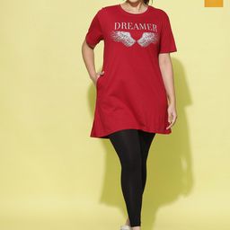 9shines Label Women Pack of 2 Printed Cotton Lounge T-shirt-image-88