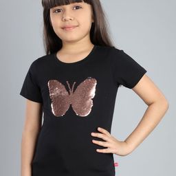 3PIN Girls Graphic Printed Round Neck T-shirt-image-80