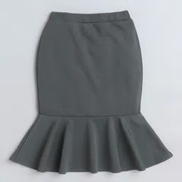 AWW HUNNIE Girls Knee Length Fish Cut Skirt-image-26