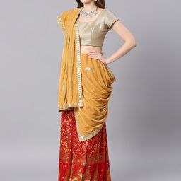 Dupatta Bazaar Velvet Dupatta with Gotta Patti-10