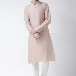 KISAH Men Mandarin Collar Straight Kurta with Churidar Set-picture-52
