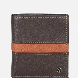 Van Heusen Men Colourblocked Leather Two Fold Wallet-4