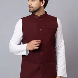 Latest Chikan Garments Mandarin Collar Nehru Jacket-31