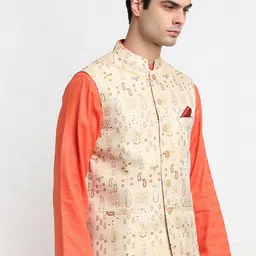 NEUDIS Men Woven-Designed Nehru Jacket-picture-29