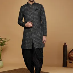 KISAH Self Design Sherwani & Dhoti-image-56