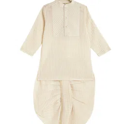 Tiber Taber Boys Striped Regular Kurta with Dhoti Pant-35