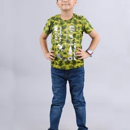 KiddoPanti Boys Printed T-shirt with Trouser-image-61