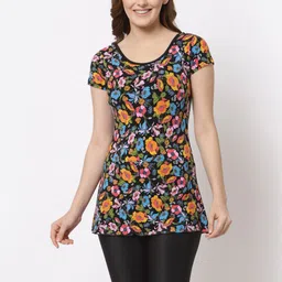 CUKOO Women Pink & Black Printed Pantsuit-image-8