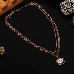 PATOLA BY VJ Gold-Plated Evil Eye Chain Pendant-41