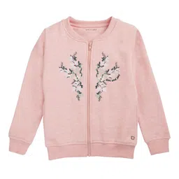 Gini and Jony Girls Floral Embroidered Long Sleeves Open Front Jacket-image-5