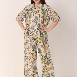 Masha Conversational Printed Pure Cotton Night suit-image-86