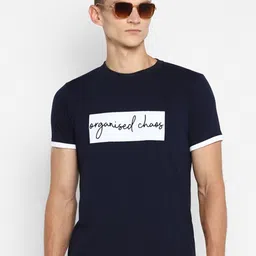 Bukkl Typography Printed Cotton Slim Fit T-shirt-picture-35