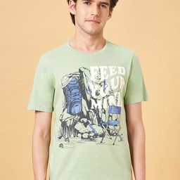 Urban Ranger by pantaloons Graphic Printed Pure Cotton Slim Fit T-shirt-image-82
