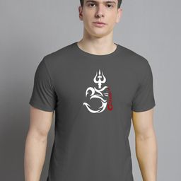 FBAR Typography Printed Raw Edge Slim Fit T-shirt-image-80