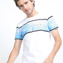HIGHLANDER Men White Round Neck Slim Fit T-shirt-picture-49
