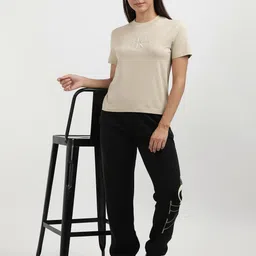 Calvin Klein Women Solid Slim Fit T-shirt-image-35
