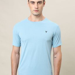 Technosport Round Neck Short Sleeves Dry Fit Slim Fit Gym T-shirt-image-32