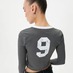 Koton Typography Printed Slim Fit T-shirt-image-11