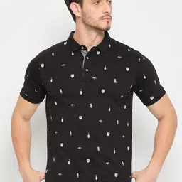 Duke Men Conversational Printed Polo Collar T-shirt-image-96