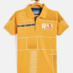 Duke Boys Geometric Printed Polo Collar Cotton Slim Fit T-shirt-image-62