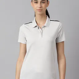 Alcis Women Anti-Static Soft-Touch Slim-Fit Training Polo T-Shirt-image-24