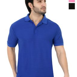 BAESD Pack of 3 Polo Collar Slim Fit Casual T-shirt-image-3