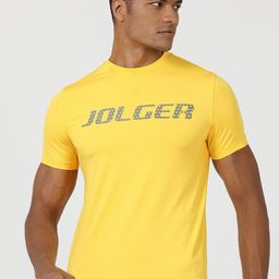 JOLGER Slim Fit Brand Logo Printed Thermoregulated Rapid-Dry Quick Wicking Sports T-shirt-image-73