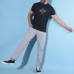 Crimsoune Club Geometric Printed Slim Fit T-shirt-image-6