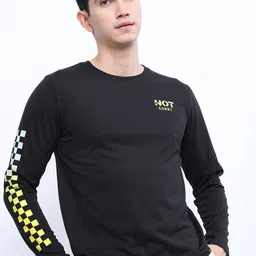 KETCH Men Black Printed Slim Fit T-shirt-image-40