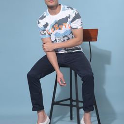 Crimsoune Club Graphic Printed Round Neck Slim Fit Cotton T-shirt-image-21