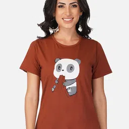 BASE 41 Graphic Printed Round Neck Slim Fit T-shirt-image-46