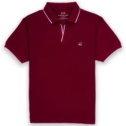 Status Quo Boys Polo Collar Pure Cotton Slim Fit T-shirt-57